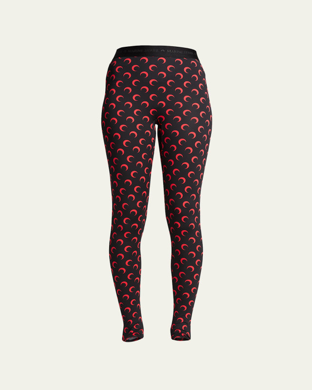 Moon-Print Leggings